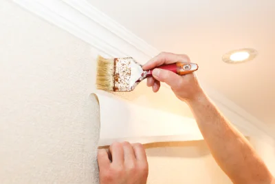 Pose de papier peint à Bazus — revêtements muraux et toiles de verre